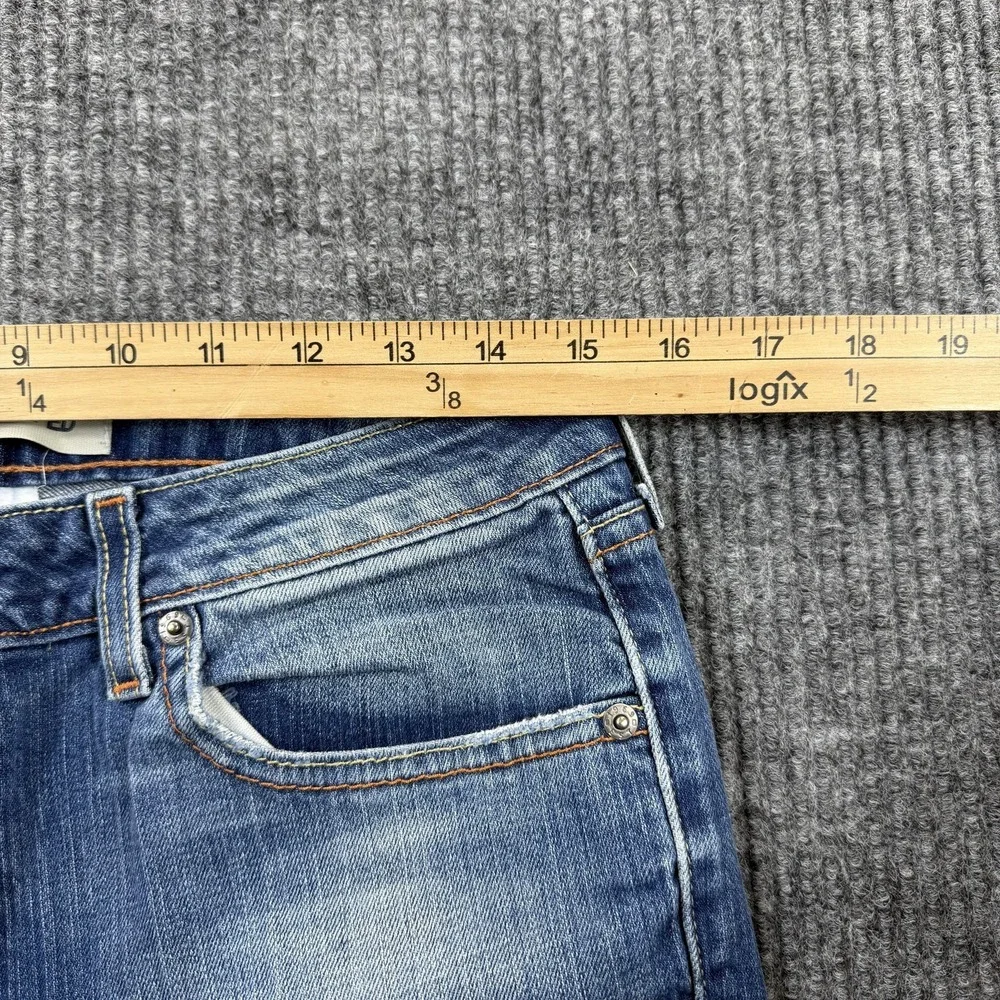 Gap Boot Cut Cropped Jeans Womens 14‎ Blue Med Wash Stretch Denim Regular 30x23